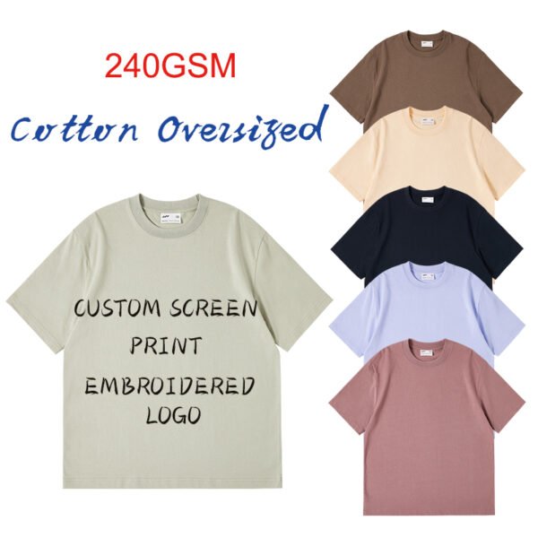 10D-240G Heavyweight short-sleeved T-shirt