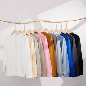 05C-230G Long-sleeved T-shirt with ribbed cuffs