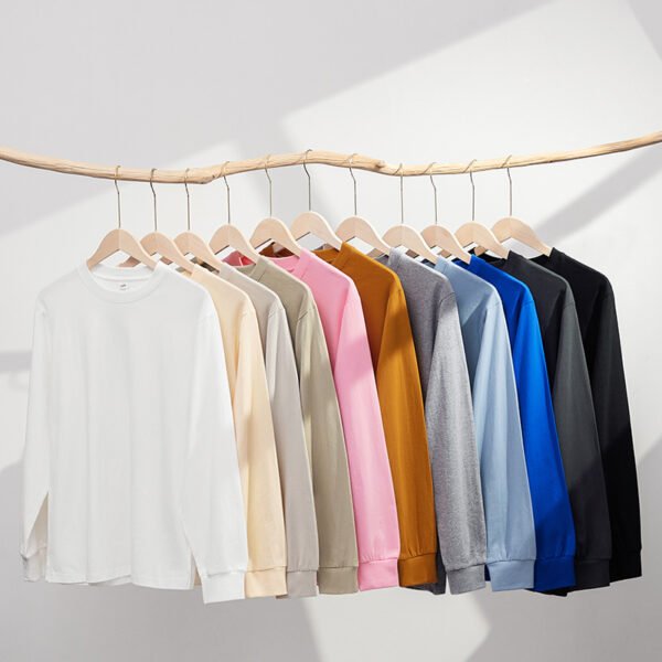 05C-230G Long-sleeved T-shirt with ribbed cuffs