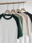 75Z-300G Long-Staple Cotton (raglan contrast short-sleeved plain version)