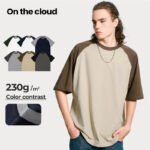 77Z-230G of ice-feel cotton (contrasting color raglan)