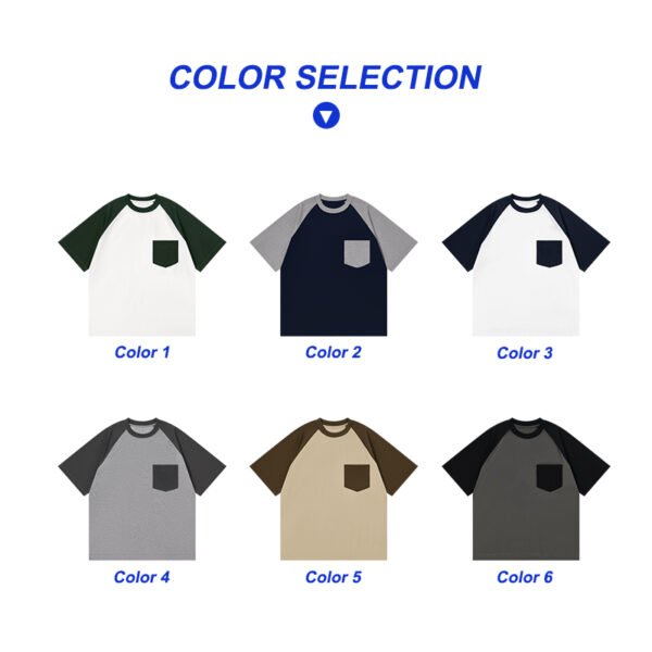 78Z-230G of ice-feel cotton (contrasting color raglan with a pocket)