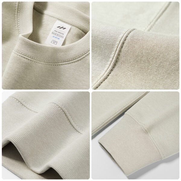 28W-400G Crew-neck hoodie with fleece