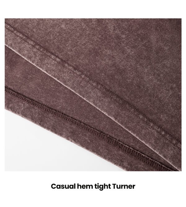 22T-230G Water-washed snowflake ribbed long-sleeved shirt