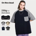 78Z-230G of ice-feel cotton (contrasting color raglan with a pocket)