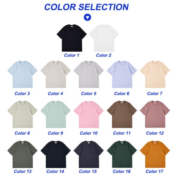 10D-240G Heavyweight short-sleeved T-shirt