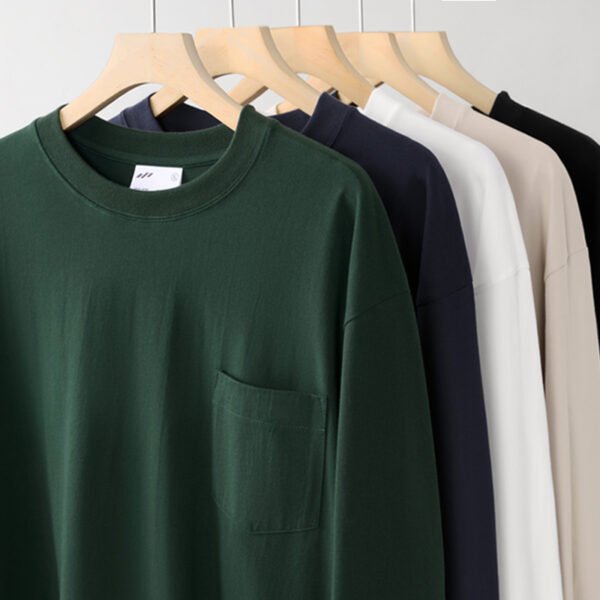 02C-240G Long-sleeved T-shirt with pockets