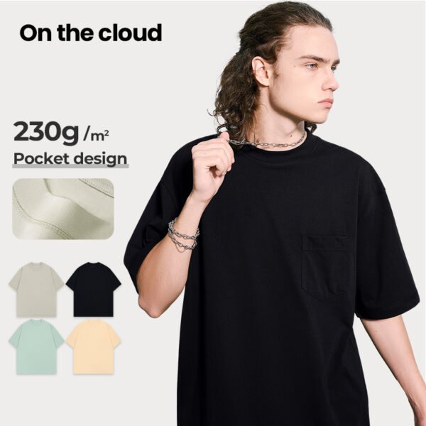 59M-230G of ice-feel cotton (half sleeves with a pocket)