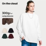 15M-300G Long-staple cotton long-sleeved shirt with ribbed cuffs