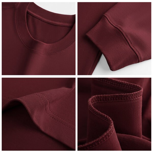 15M-300G Long-staple cotton long-sleeved shirt with ribbed cuffs