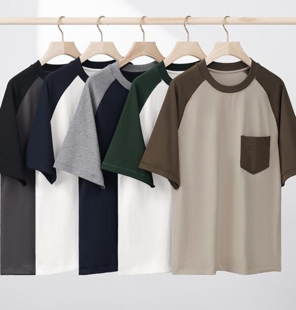 78Z-230G of ice-feel cotton (contrasting color raglan with a pocket)