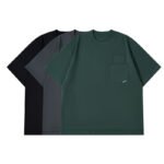 58M-300G Long-Staple cotton (double-pocket, split hem, five-eighths sleeve)