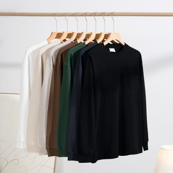 02C-240G Long-sleeved T-shirt with pockets