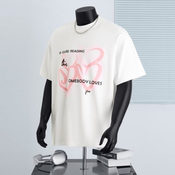 300 g pure cotton trendy brand foaming printing process T-shirt