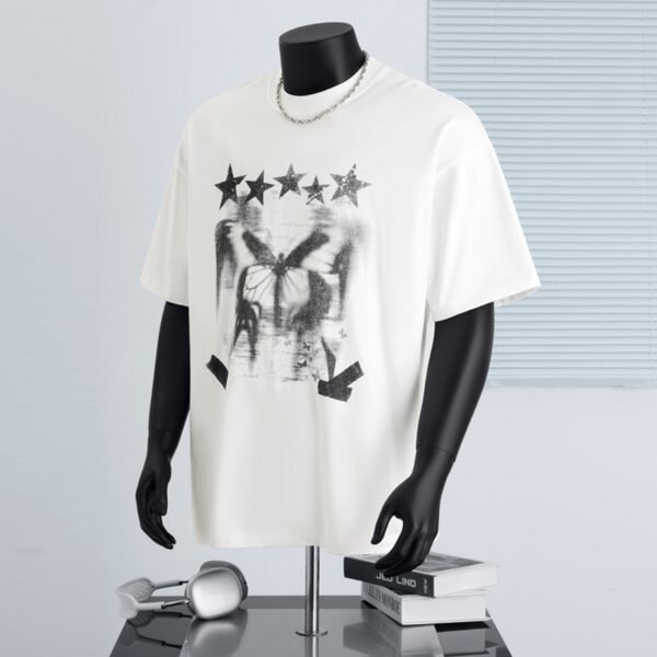 300 g pure cotton trendy brand Watermark process T-shirt