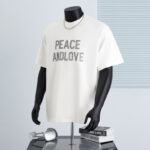 300 g pure cotton trendy brand Stereoscopic glue process T-shirt