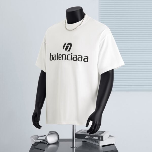 300 g pure cotton trendy brand Stereoscopic glue print T-shirt