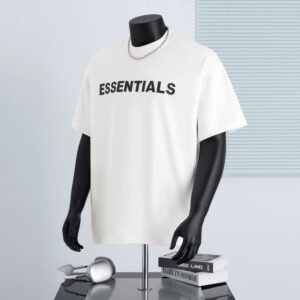 300 g pure cotton trendy brand Stereoscopic glue print T-shirt