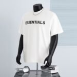 300 g pure cotton trendy brand Stereoscopic glue print T-shirt