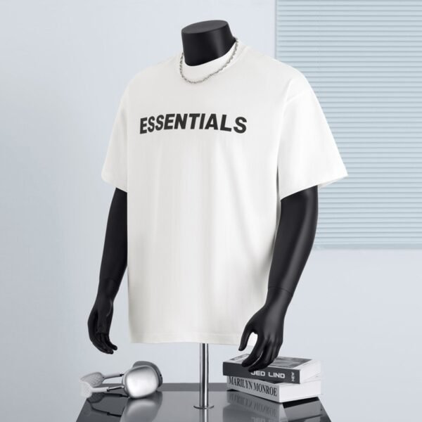 300 g pure cotton trendy brand Stereoscopic glue print T-shirt