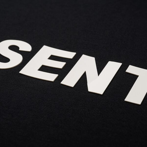 300 g pure cotton trendy brand Stereoscopic glue print T-shirt