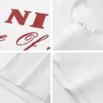 300 g pure cotton trendy brand Stereoscopic glue print T-shirt