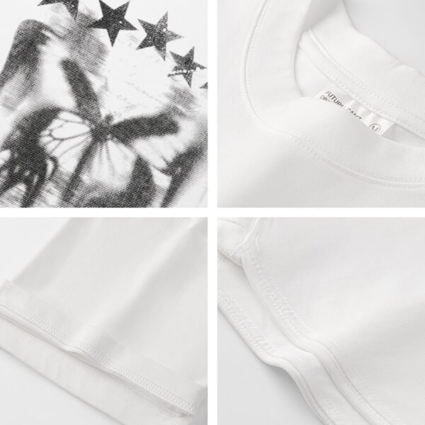 300 g pure cotton trendy brand Watermark process T-shirt