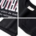 300 g pure cotton trendy brand RUBBER PASTE process T-shirt