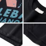 300 g pure cotton trendy brand RUBBER PASTE PRINTING process T-shirt