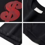 300 g pure cotton trendy brand suede foaming process T-shirt