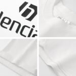 300 g pure cotton trendy brand Stereoscopic glue print T-shirt