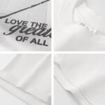 300 g pure cotton trendy brand suede foaming process T-shirt