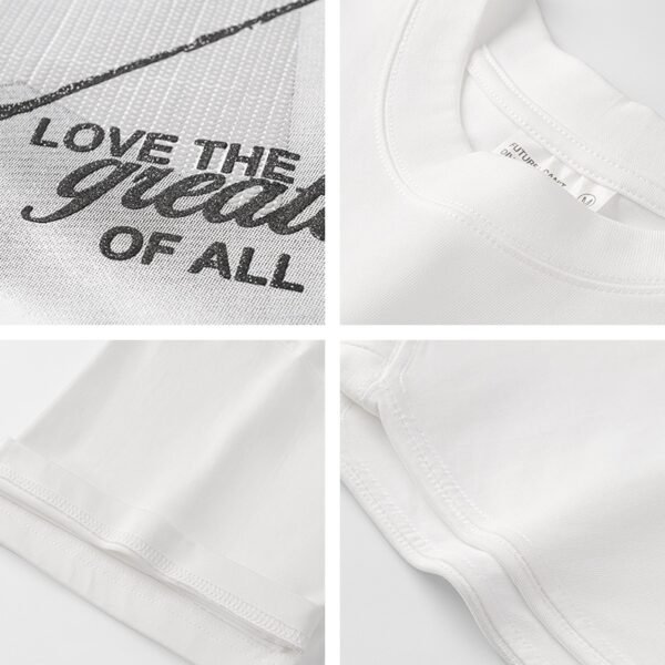 300 g pure cotton trendy brand suede foaming process T-shirt