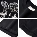 300 g pure cotton trendy brand scald silver printing process T-shirt