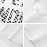 300 g pure cotton trendy brand Stereoscopic glue process T-shirt