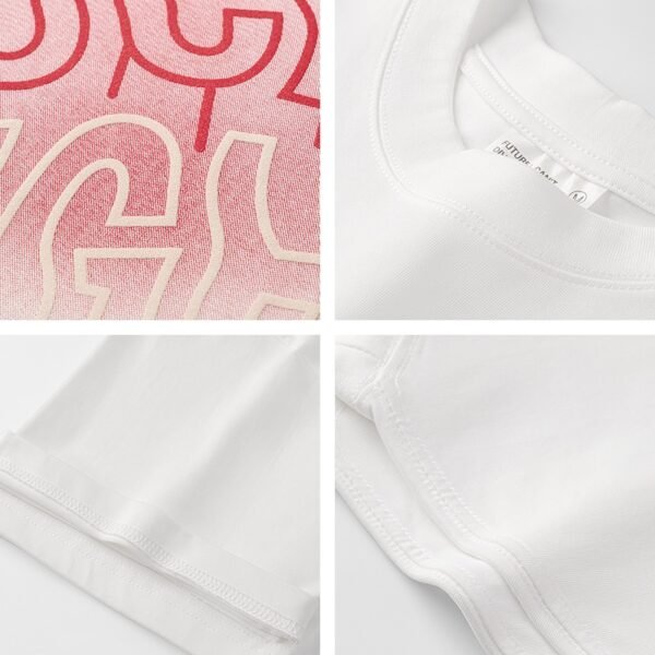 300 g pure cotton trendy brand foaming printing process T-shirt