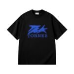 300 g pure cotton trendy brand textured foaming process T-shirt