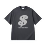 300 g pure cotton trendy brand suede foaming process T-shirt