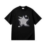 300 g pure cotton trendy brand suede foaming process T-shirt