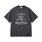 300 g pure cotton trendy brand scald silver printing process T-shirt