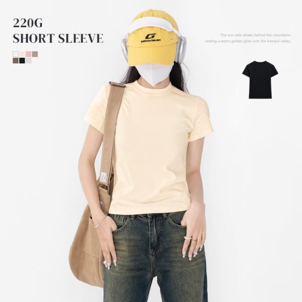 1012T-220g Slim Short Sleeves on the Shoulders
