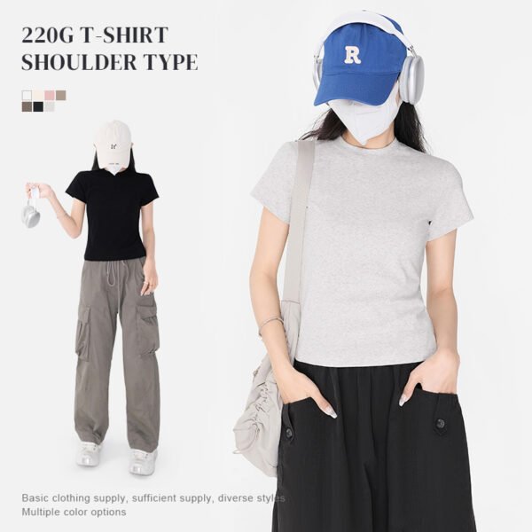 1012T-220g Slim Short Sleeves on the Shoulders